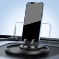 thumbnail image 1 of Support de Téléphone Pivotant Antidérapant avec Rotation à 360°, Support GPS Universel pour Navigation de Voiture – Base en Caoutchouc Poignées Surfaces Lisses, Tient les Téléphones de 6 à 12mm d'Épaisseur en Toute Sécurité, 1 of 8