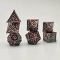 thumbnail image 2 of 7Pcs Polyhedral Dice Irregular Big Role Playing Dice Game Numbers Board Games Red Black, 2 of 7