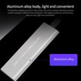thumbnail image 2 of Graflsoa USB-C M.2 NVMe SSD Enclosure with Aluminum Alloy Shell, High-Speed Transfer, Compatible with Windows & iOS, Includes Type-C Cable & Tools, Black/Silver Options, 2 of 6