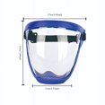 thumbnail image 3 of MesaSe Masque de Protection Faciale en Silicone Réglable - Bouclier de Sécurité Transparent avec Rétention de Chaleur pour Usage Extérieur et Cuisine Disponible en Bleu Rouge Noir zzz, 3 of 7