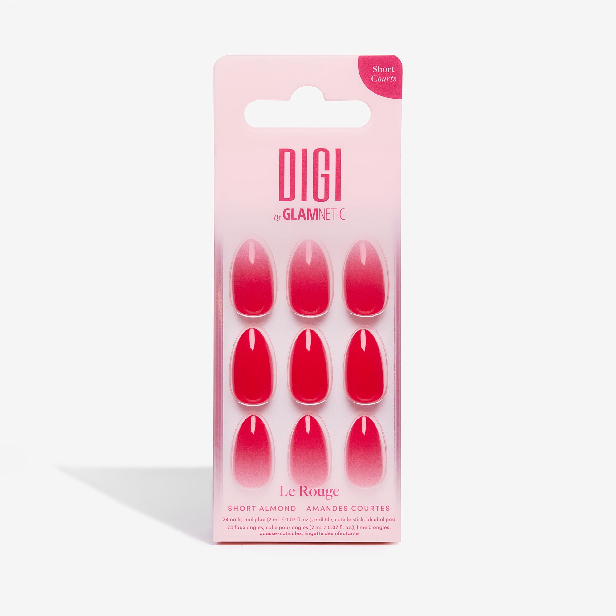 Faux ongles à coller Le Rouge Digi by Glamnetic