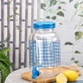 thumbnail image 2 of Mainstays Blue Checker Acrylic Beverage Dispenser, 4.54 L, 1 Pack, 2 of 8