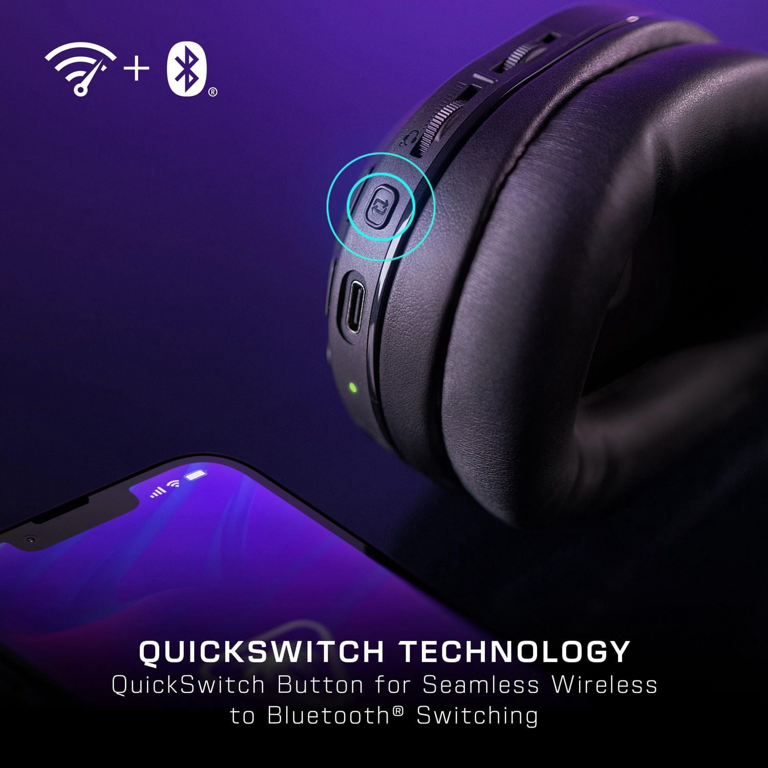 Turtle Beach® Stealth™ 500 – Noir Xbox Series X|S et Xbox One Bluetooth® : iOS, Android, PC, et autres appareils équipés du Bluetooth®