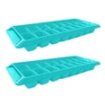 thumbnail image 2 of (2-Pack) Rinsvye Ice Cube Tray Plastic Whip N Ice Icing Stackable Ice Cube for Reusable Ice Cubes for Drinks Freezer 2 Pack 16 Tray Circle Cubes Per Tray for Silicone Tray Cocktail Whiskey Chocolate, 2 of 4