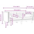 thumbnail image 4 of vidaXL Canapé Chesterfield avec Coussins 2 Places Velours Noir, 4 of 5