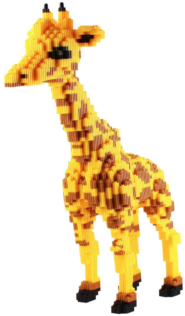 DIY Mini Building Blocks, Giraffe 3D Model, Building Small Blocks Children'S Toys