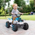 thumbnail image 2 of Qaba 6V Kids ATV Quad, 4 Wheeler Electric Ride on Car w/ Headlights, White, 2 of 10
