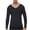 Dark Gray, variant on SHTXOZHI Mens Thermal Underwear Tops Long Sleeve V Neck Basic Undershirts Solid Color Soft Shirt