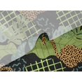 thumbnail image 5 of oneOone Velvet Light Green Fabric Tropical Leaves & Leopard Craft Projects Decor Fabric Printed By The Yard 58 Inch Wide, 5 of 5