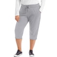 thumbnail image 1 of Just My Size Capris en Molleton Français pour Femmes, 5X, Acier Clair, 1 of 2