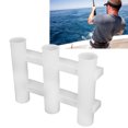 thumbnail image 4 of Support de Canne à Pêche, Support Étanche pour Canne à Pêche à 3 Tubes avec 4 Vis pour Kayak Noir,Blanc, 4 of 7