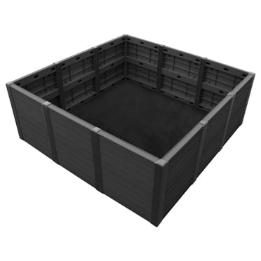 Tierra Verde 48"x48" Raised Garden Bed Black 1PK (12 panels)
