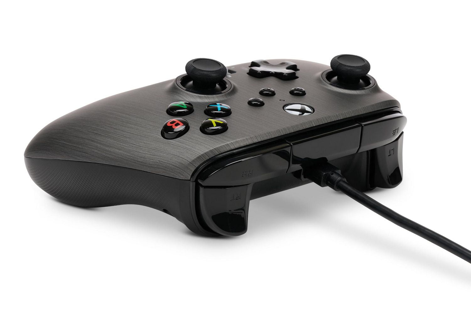 Manette filaire améliorée PowerA pour Xbox Series X|S - Brushed Gunmetal
