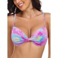 thumbnail image 1 of RELLECIGA Women's Push Up Bikini Top Twist Front Underwire Bathing Suit, 1 of 6