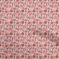 thumbnail image 1 of oneOone Velvet Peach Fabric African Craft Projects Decor Fabric Printed By The Yard 58 Inch Wide, 1 of 4