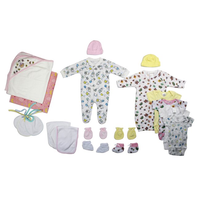Bambini Newborn Baby Girls 20 Pc Layette Baby Shower Gift Set