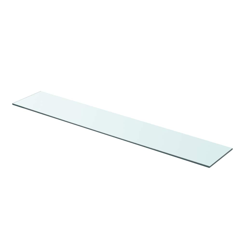 vidaXL Panneau d'Étagère en Verre Transparent 90x15 cm