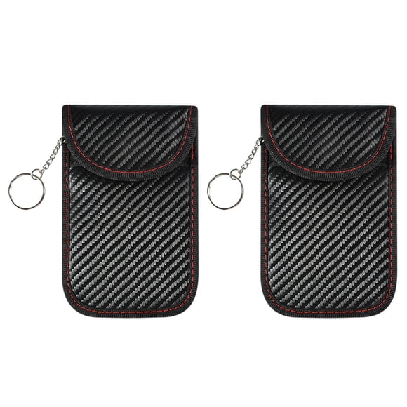 TopLLC Sacs de Rangement pour Porte-Clés - Lot de 2 Protecteurs - Blocage de Signal RFID pour Voiture - Bloqueur de Boîtier Anti-Piratage, Pochette Anti-Vol Sacs de Rangement