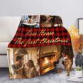 thumbnail image 3 of BAOPAI Customized Christmas Photo Blanket For Families Making Thick Winter Personalized Blankets With Pictures And Text Rectangular Blankets Holiday Hold 1-9 Images, 3 of 9