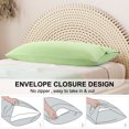 thumbnail image 2 of PiccoCasa 2 Pcs Body Pillowcases Microfiber Envelope Long Pillowcover, Standard Sage, 2 of 8
