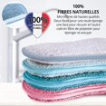 thumbnail image 2 of Éponge Vaisselle Lavable et Réutilisable (Lot de 8) - NOUVEAUX MODÈLES - Grattante - Microfibre et Écologique, 2 of 5