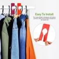 thumbnail image 4 of KAKOWELY 30 Pcs Rectangular Plastic Closet Dividers Reusable Closet Separators for Clothes,4.92"X1.97"X0.08", 4 of 5
