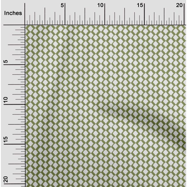 oneOone Viscose Chiffon Fabric Diamond Block Printed Craft Fabric BTY 42 Inch Wide