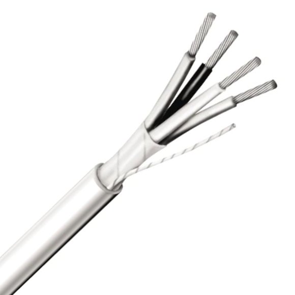 6542FE8771000 - CABLE 3PR 22AWG STR SH FT6 1000 FT CMP PLENUM 75C 300V WHITE CUL