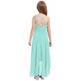 thumbnail image 2 of Manyakai Robe à une Épaule pour Filles, Ourlet Haut-Bas, Robe de Princesse à Volants, Taille Haute, Robe de Danse de Soirée Vert Menthe 10, 2 of 7