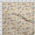 thumbnail image 4 of oneOone Cotton Poplin Yellow Fabric Check & Toucan Craft Projects Decor Fabric Printed By The Yard 42 Inch Wide, 4 of 4