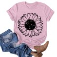 thumbnail image 1 of Meichang T-Shirt pour Femmes Joyeuse Saint-Valentin T-Shirts Amusants Graphiques Manches Courtes Col Rond Coupe Ample Tops de Vacances 2025 Soldes, 1 of 3