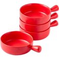 thumbnail image 1 of Soup Bowls 20 Ounce Set Of 4 Porcelain Matte Glaze Bowl with Handle French Onion Soup Bowl, 1 of 8