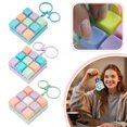 thumbnail image 3 of Keyboard Fidget Toy Keychain, 9-in-1 Keyboard Decompression Button Finger Clicker Stress Relief Fidget Toy Gift, 3 of 8