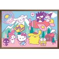 thumbnail image 1 of Hello Kitty and Friends - Happiness Overload Wall Poster, 14.725" x 22.375" Framed, 1 of 4