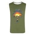 thumbnail image 4 of JDQJBZ Débardeurs Style Homme Couleur Unie Col Ras du Cou Sans Manches, 4 of 5