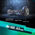 thumbnail image 2 of Hoverboard pour Ados et Adultes (Système hoverstar 2.0), Couleur Chrome et Design Coloré Hooverboard Haut-Parleur Bluetooth Huverboard avec Lumière LED Roues Clignotantes Trottinette Électrique Auto-Équilibrée Certifiée, 2 of 7