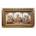 thumbnail image 1 of 20 X 36" Orthodox Last Supper Framed Tapestry, 1 of 1