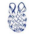 thumbnail image 1 of Sac de Ballon en Maille Sac de Transport de Ballon de Basket Filet de Basketball Multifonctionnel Filet de Rangement de Football Support de Sac Multifonctionnel Bleu Blanc, 1 of 9
