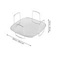 thumbnail image 2 of LOLIPPYY Grille Polyvalente en Acier Inoxydable pour Friteuse à Air Chaud pour Four Usage Domestique Support de Cuisson à la Vapeur et de Rôtissage, 2 of 8