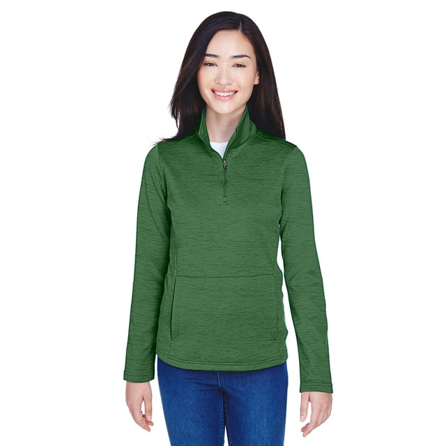 Devon & Jones Newbury Mélange Polaire Quart-Zip pour Femmes