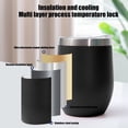 thumbnail image 4 of Birdeem Gobelet Isotherme en Acier Inoxydable 12Oz – Conception Compacte en Forme de U, Scellé sous Vide pour Bière, Café et Boissons Froides, 4 of 6