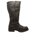 thumbnail image 2 of RideTecs Men's 16" Engineer Zipper Biker Boot Black, Size - 8.5, 2 of 2