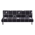 thumbnail image 4 of CHOK 2024 Futon Slipcover Armless Sofa Covers Stretch Sofa Bed Slipcover Protector Elastic (Light Gray Animal), 4 of 8