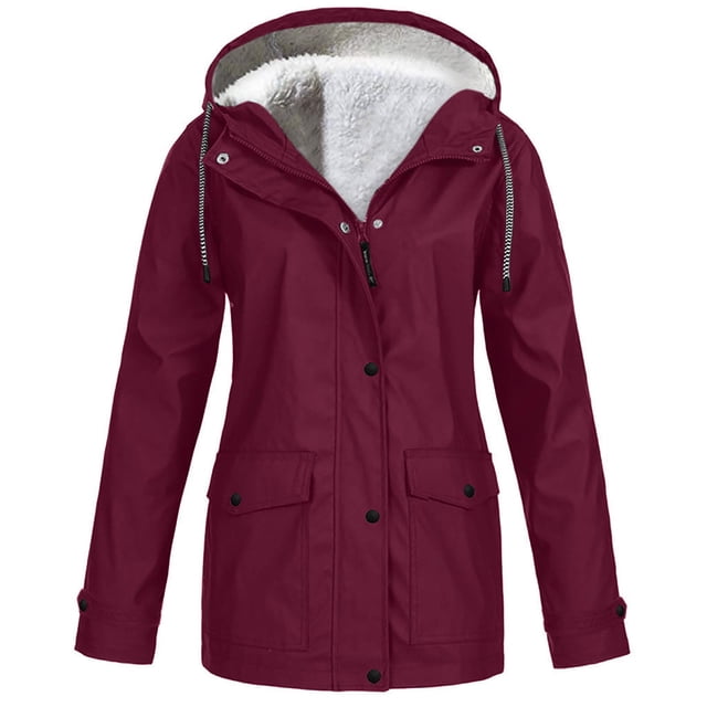 Manteaux Légers pour Femmes Décontractés Manteau de Pluie Uni pour Femmes Manteaux d'Extérieur Imperméables Imperméable à Capuche Coupe-Vent Manteaux Coupe-Vent pour Femmes Légers en Liquidation