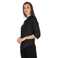 thumbnail image 3 of Inkmeso Stylish Mandarin Collar Top For Women Casual Solid Relaxed-Fit Zipper Front Tunic, 3 of 7