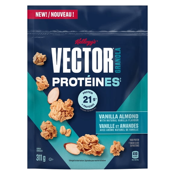 Granola Kellogg’s® Vector® Vanille et amandes, 311 g