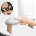 thumbnail image 3 of tredstone Oreiller Repose-Bras en PU Lavable pour Manucure Salon de Manucure Haute Blanche, 3 of 5