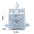 thumbnail image 3 of Dvkptbk Backpack Transparent Backpack/Handbag, Transparent Multipurpose Travel Bag, Transparent Vinyl Travel Bag, Ball Game Concert Transparent Holder Backpack with An Opaque on Clearance, 3 of 8