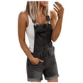 thumbnail image 1 of Kcodviy Women Denim Overalls and Tight Jumpsuits for Women Able Washed Denim Jumpsuits Cute Overalls for Women Summer Jumpsuits Comfy Jumpsuits Jumpsuit for Women, 1 of 6