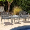 thumbnail image 2 of Outsunny Ensemble Bistro en Rotin 3 Pcs, Groupe de Sièges de Jardin, 2 of 10